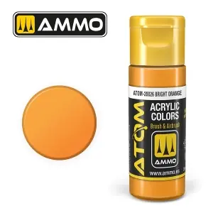 Sconto ATOM by Ammo of Mig COLOR Bright Orange , pittura acrilica da 20ml