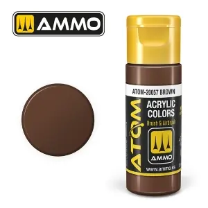 ATOM by Ammo of Mig COLOR Brown , pittura acrilica da 20ml Prezzo Scontato
