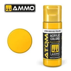 ATOM by Ammo of Mig COLOR Gold Yellow , pittura acrilica da 20ml Offerta Del Giorno
