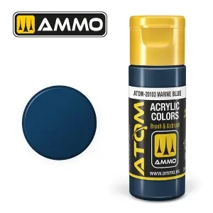 ATOM by Ammo of Mig COLOR Marine Blue , pittura acrilica da 20ml Ultime Pezzi
