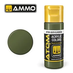 Vendita Finale ATOM by Ammo of Mig COLOR Olivgrün , pittura acrilica da 20ml