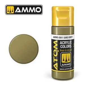 Vendita Finale ATOM by Ammo of Mig COLOR Sand Grey , pittura acrilica da 20ml