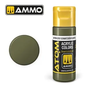 Soddisfatti O Rimborsati ATOM by Ammo of Mig COLOR Schwartzgrün RLM70 , pittura acrilica da 20ml