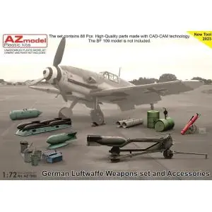 Bestseller AZ MODEL 1/72; German Luftwaffe Weapons set and Accessories
