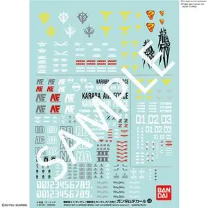 BANDAI GUNDAM DECAL 108 GUNDAM Z/GUNDAM ZZ 1 Direttamente Dal Produttore