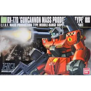 BANDAI HGUC 044; RX-77D GUNCANNON MASS PRODUCT TYPE 1/144 Quantità Limitata