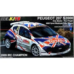 Nuova Collezione Belkits 1 24 Peugeot 207 S2000 2009 Ypres Westhoek Rally Winner