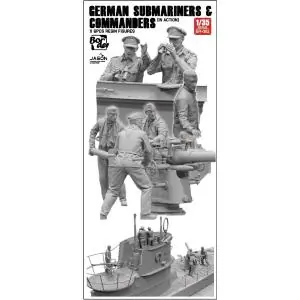 Spedizione Espresso BORDER MODEL 1/35; German Submariners & Commanders in action (SET 6 figurini in resina)