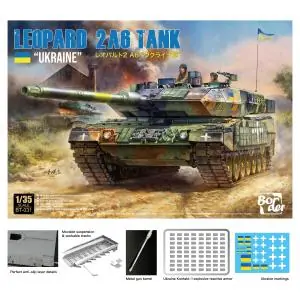 BORDER MODEL 1/35; Leopard 2A6 tank Ukraine Nuovo Arrivo