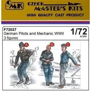 CMK 1/72; German Pilots (2 fig.) And Mechanic WW II Popolare