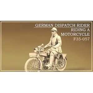Miglior Prezzo Copper State Models 1/35 German Dispatch Rider riding a motorcycle