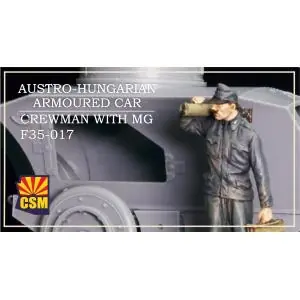 Copper State Models 1/35; Austro Hungarian Armoured Car Crewman with MG Miglior Prezzo