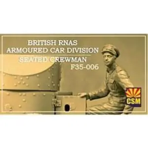 Copper State Models 1/35; British RNAS Armoured Car Division seated crewman Must-Have