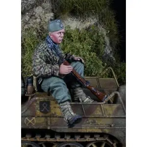Pagamento Sicuro D-DAY miniatures 1 35 SS Handschar Mountain Div. Kettenkrad Rider 2