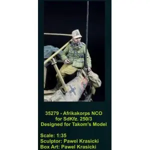 D-DAY miniatures 1 35; DAK Afrikakorps NCO for Sd.Kfz. 250 / 3 Compra Adesso