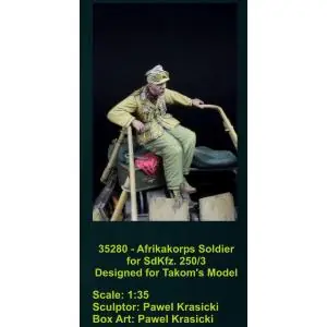 Non Perdere D-DAY miniatures 1 35; DAK Afrikakorps Soldier for Sd.Kfz. 250 / 3