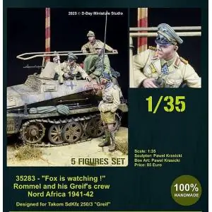 Compra Adesso D-DAY miniatures 1 35; Fox is watching - GFM Rommel and his Greif Crew
