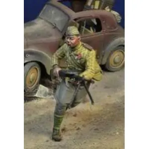 Offerta Del Giorno D-DAY miniatures 1 35; Soviet Trooper running w/ Degtaryev MG Berlon 1945