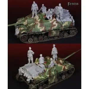 Esclusivo Darius Miniatures 1 35; Jagdpanzer IV lang Crew & Accessories