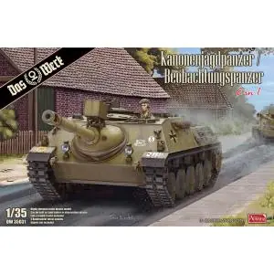 DAS WERK 1/35; 90mm Kanonenjagdpanzer / Beobachtungspanzer Soddisfatti O Rimborsati