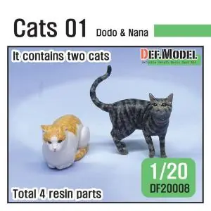 DEF MODEL Cats "Dodo & Nana" 1 20 Nuova Collezione