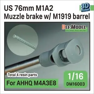 Ultima Occasione DEF MODEL 1 16 US 76mm M1A2 Muzzle brake + M1919 barrel‘s