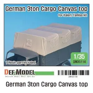 Occasione Imperdibile DEF MODEL 1 35 German 3ton Cargo Truck Canvas Top