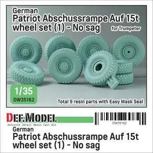 DEF MODEL 1 35 German Patriot 15t mil gl Br A1 wheel set (1) Reso Gratuito
