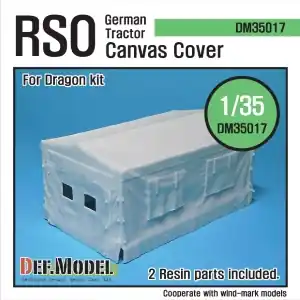 Bestseller DEF MODEL 1 35 German RSO Tractor Canvas Cover