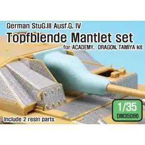 DEF MODEL 1 35 German StuG Topfblende Mantlet set Promozione Esclusiva