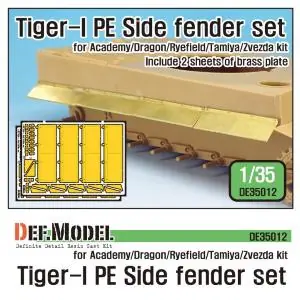 DEF MODEL 1 35 German Tiger-I Tank Side fender set Esclusivo
