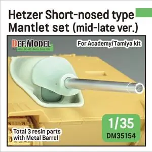 DEF MODEL 1 35 Hetzer Short-nosed type Mantlet set mid-late ver. Promozione