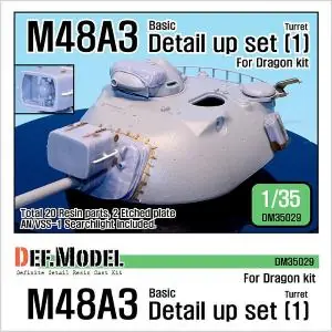 DEF MODEL 1 35 M48A3 Basic detail up set Ordina Subito
