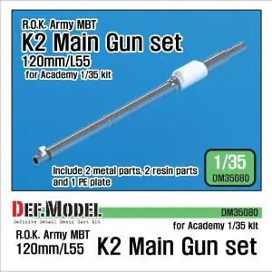 DEF MODEL 1 35 ROK K2 120mm/L55 Metal Barrel Set Di Tendenza