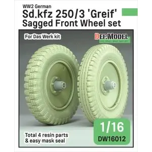 Bestseller DEF MODEL 1 35 Sd.kfz.250/3 "Greif" front sagged wheel set