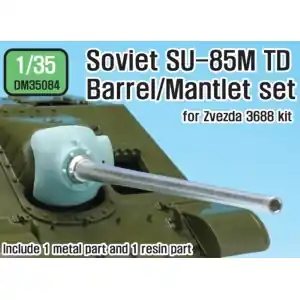 DEF MODEL 1 35 SU-85M TD D-5S Barrel / Mantlet set Subito Disponibile