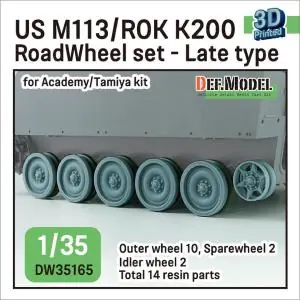 DEF MODEL 1 35 US M113 APC outer Roadwheel set - Late type Solo Oggi