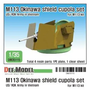 Affare DEF MODEL 1 35 US M113 Okinawa Shield cupola set (for M113 1/35)