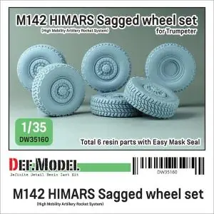 Affare DEF MODEL 1 35 US M142 HIMARS Sagged wheel set (for Trumpeter)