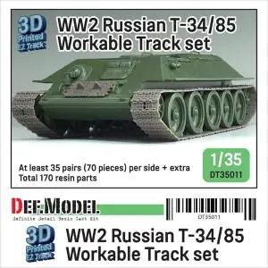 DEF MODEL 1 35 WW2 Russian T-34/85 Workable Track set Economico
