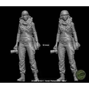 DEF.MODEL 1/35; Modern Female Photographer "Diana" Occasione