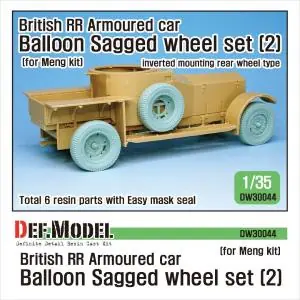 A Buon Prezzo DEF.MODEL British RR Armoured car balloon set di ruote effetto peso- Late ( per Meng 1/35)