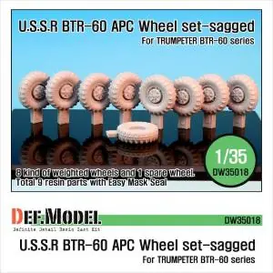 DEF.MODEL BTR-60 APC set di ruote effetto peso (per Trumpeter 1/35) Affare