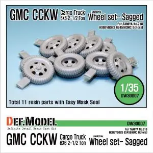 DEF.MODEL US CCKW Truck set di ruote (per Tamiya, Hobbyboss 1/35) Spedito Oggi