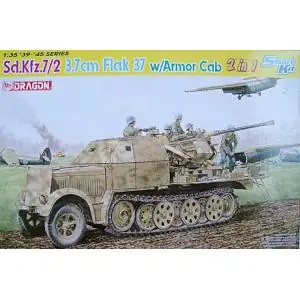 DRAGON 1/35; Sd.Kfz. 7/2 3,7cm Flak 37with Armor Cab Prezzo Ridotto