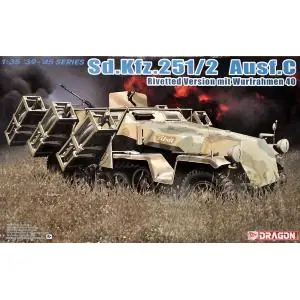 DRAGON 1/35; Sd.Kfz.251/1 Ausf.C Rivetted Ver. Wurfrahmen 40 Ultime Pezzi