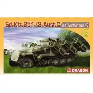 Ultime Pezzi DRAGON 1/72; Sd.Kfz.251 Ausf.C mit Wurfrahmen 40
