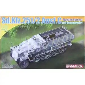 DRAGON 1/72; Sd.Kfz.251/2 Ausf.C Rivetted Version mit Granatwerfer Solo Oggi