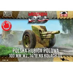 Affare FIRST TO FIGHT 1/72; Skoda 100mm Howitzer on DS wheels