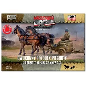 Vendita Finale FIRST TO FIGHT 1/72; Two-horse carriage for Bofors 37 mm wz.36